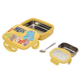 Jaypee Steel Tek Jr. Insulated Lunch Box Monster Yellow 400 ml Airtight Tiffin Box image 2