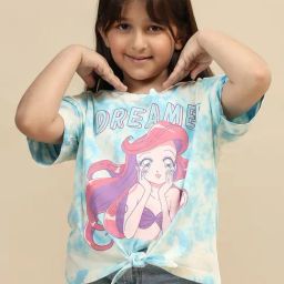 Kidsville Disney Princess Printed Oversized Tshirt For Girls-image-57