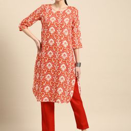 Anouk Women Printed Kurta with Trousers-image-60
