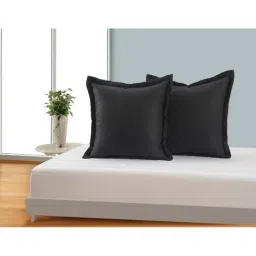 Swayam Black Polyester 41 cm x 41 cm Cushion Covers - Set of 2-15