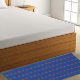 Klotthe Blue & Red Cotton Rug - Set of 1-image-20