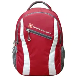 Swiss Military Red Medium Laptop Backpack-48