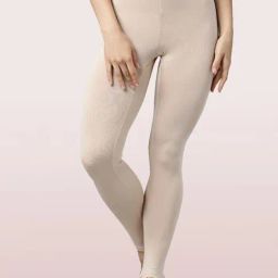 Enamor Beige Mid Rise Leggings-image-23