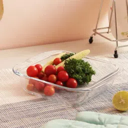 Femora Transparent Borosilicate Glass 3 Piece Mixing Bowl Set (1050 ml, 900 ml, 700 ml)-27