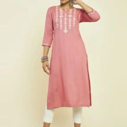 Soch Coral Embroidered Straight Kurta-image-19