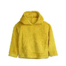 Cherry Crumble By Nitt Hyman Kids Mustard Solid Hoodie-image-61