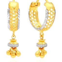 Malabar Gold and Diamonds 22k Gold Earrings for Women-picture-18