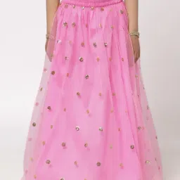 studiorasa Kids Pink Sequence Skirt-image-49