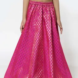 studiorasa Kids Pink Printed Skirt-image-52