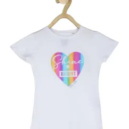Allen Solly Junior White Cotton Graphic T-Shirt-image-43