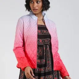 Label Ritu Kumar Pink Quilted Jacket-93