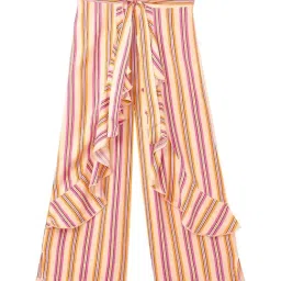 Cub McPaws Kids Pink & Purple Striped Palazzo-image-83