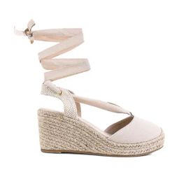 London Rag Women's Beige Gladiator Wedges-picture-14