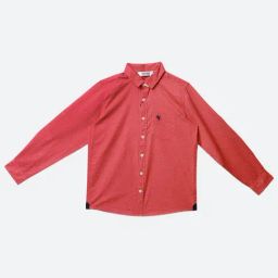 Cantabil Kids Peach Cotton Printed Full Sleeves Shirt-picture-48