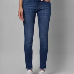 Cantabil Blue Denim Regular Fit Mid Rise Mercerised Jeans-image-11