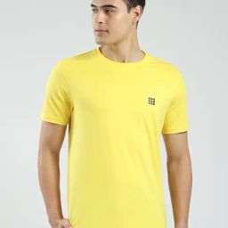 Rock.It Yellow Regular Fit Sports T-Shirt-image-29