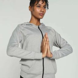 Puma Grey Slim Fit Sports Hoodie-image-52