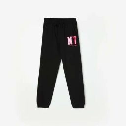 Fame Forever by Lifestyle Kids Black Cotton Printed Trackpants-image-91