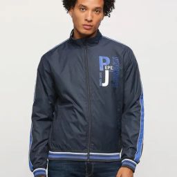 Pepe Jeans Navy Regular Fit Printed Jacket-4