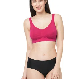 Inner Sense Fuchsia & White Full Coverage Bra - Pack of 2 image 4
