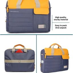 Uppercase Omega Blue Polyester Laptop Messenger Bag-32