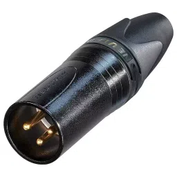 NEUTRIK PLUG, XLR, FREE, BLACK, 3WAY, NC3MXX-B-picture-31
