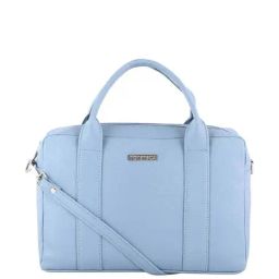 Toteteca Blue Solid Medium Handbag-image-99