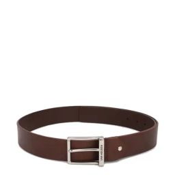 Van Heusen Brown Leather Solid Waist Belt-image-26