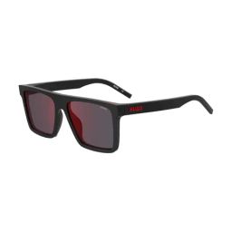 Hugo Red Rectangular Sunglasess For Men-image-15