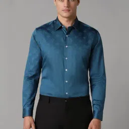 Louis Philippe Green Slim Fit Printed Shirt-picture-48