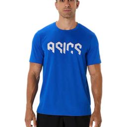 Asics Men's Illusion Blue Hex Graphic T-Shirt-image-21