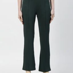 Office & You Green Relaxed Fit Mid Rise Trousers-image-73