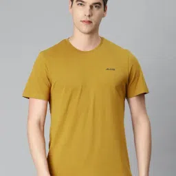 ALCIS Mustard Regular Fit Printed Sports T-Shirt-image-47
