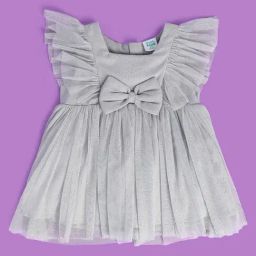 MINIKLUB Kids Grey Embellished Dress-image-58