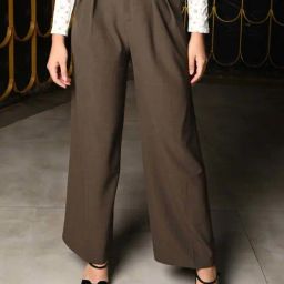 Odette Brown Plain Trousers-image-50