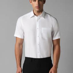 Louis Philippe White Cotton Regular Fit Shirt-picture-40