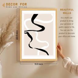 Art Street Boho White Black Abstract Line Painting-image-81