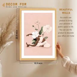 Art Street Boho Floral Yoga Woman Wall Painting-image-83