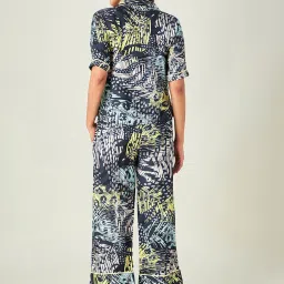The Kaftan Company Multicolor Printed Shirt With Pyjamas image 2