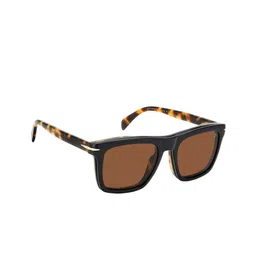 DAVID BECKHAM Men Square Sunglasses with UV Protected Lens 205311WR753SP-BLACK HAVANA-43
