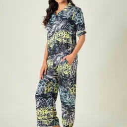 The Kaftan Company Multicolor Printed Shirt With Pyjamas image 3