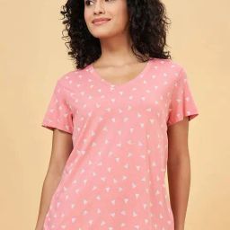 Dreamz by Pantaloons Pink Cotton Printed T-Shirt-picture-43