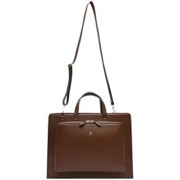 Horra Brown PU Medium Laptop Messenger Bag-image-37
