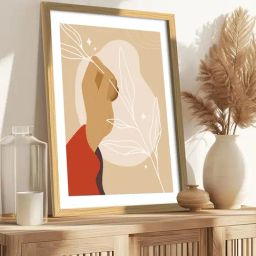 Art Street Boho Plant Minimalist Wall Art Painting-45