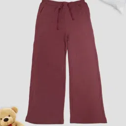 Kiddopanti Mauve Flared Nightwear Bottoms1 Pajama-image-86