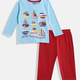 Eteenz Boys Printed T-shirt with Trousers-picture-30