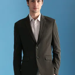 Arrow Slim-Fit Single Breasted Notched Lapel Formal Blazer-image-40