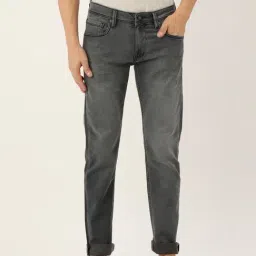 Peter England Jeans Grey Slim Fit Jeans-image-25