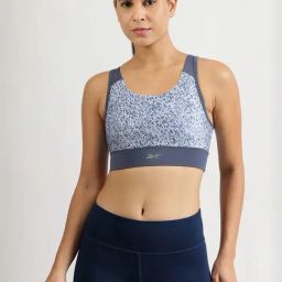 Reebok Grey Regular Fit Printed Sports Bra-picture-26