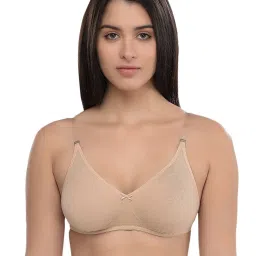 Inner Sense White & Beige Full Coverage Backless Bra - Pack of 3 image 4